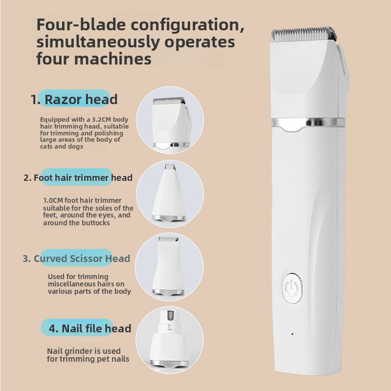 Professional Pet Grooming Clipper with Nail Grinder