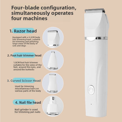 Professional Pet Grooming Clipper with Nail Grinder